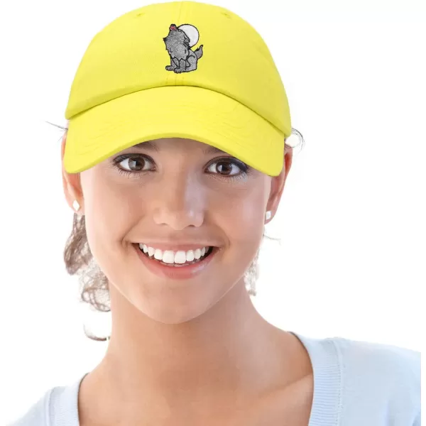 DALIX Howling Wolf Embroidered Baseball Dad Cap