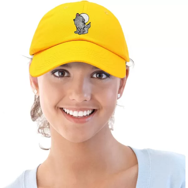 DALIX Howling Wolf Embroidered Baseball Dad Cap