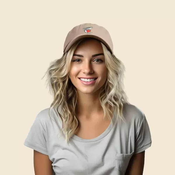 DALIX Huggy Shark Embroidered Dad Cap Cotton Baseball Hat Women