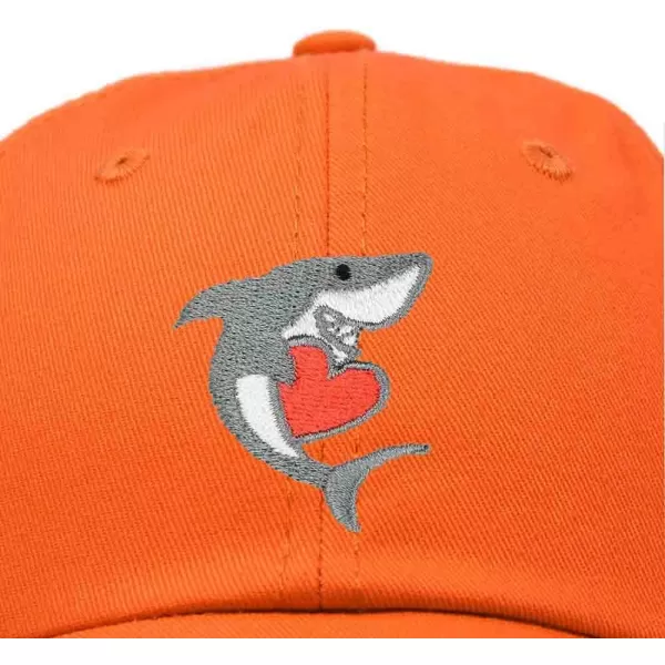 DALIX Huggy Shark Embroidered Dad Cap Cotton Baseball Hat Women