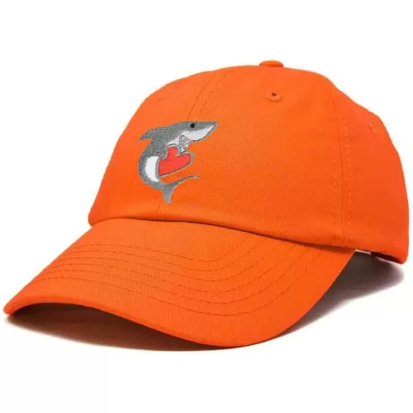 DALIX Huggy Shark Embroidered Dad Cap Cotton Baseball Hat Women