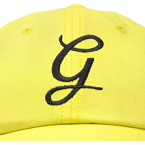 DALIX Initial Hat Letter G Womens Baseball Cap Monogram Cursive Embroider