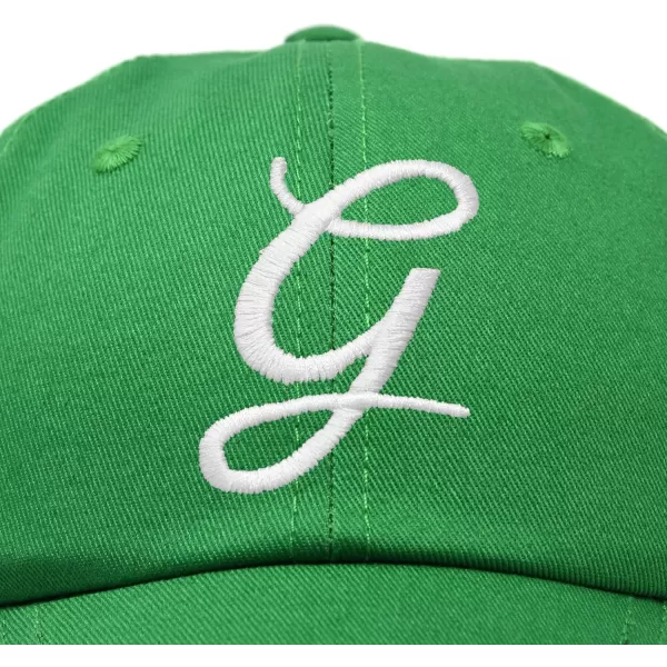 DALIX Initial Hat Letter G Womens Baseball Cap Monogram Cursive Embroider