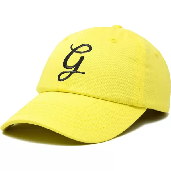 DALIX Initial Hat Letter G Womens Baseball Cap Monogram Cursive Embroider
