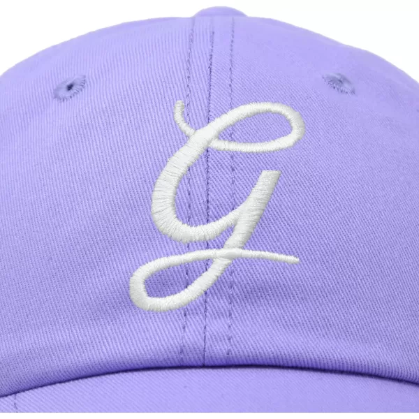 DALIX Initial Hat Letter G Womens Baseball Cap Monogram Cursive Embroider