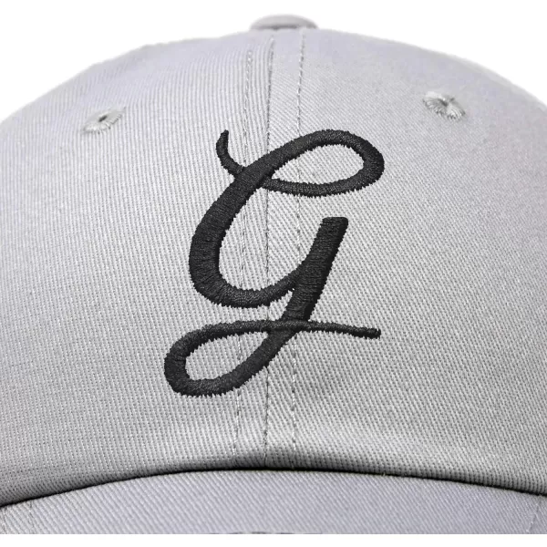 DALIX Initial Hat Letter G Womens Baseball Cap Monogram Cursive Embroider