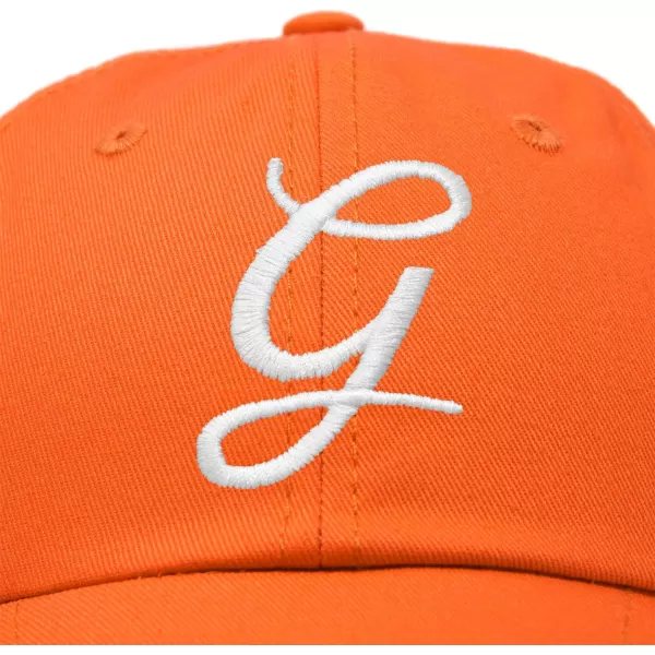 DALIX Initial Hat Letter G Womens Baseball Cap Monogram Cursive Embroider