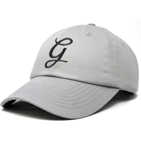 DALIX Initial Hat Letter G Womens Baseball Cap Monogram Cursive Embroider