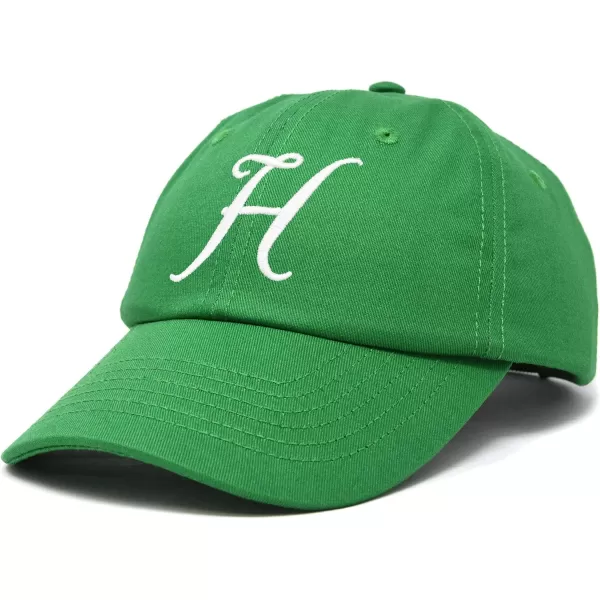 DALIX Initial Hat Letter H Womens Baseball Cap Monogram Cursive Embroider