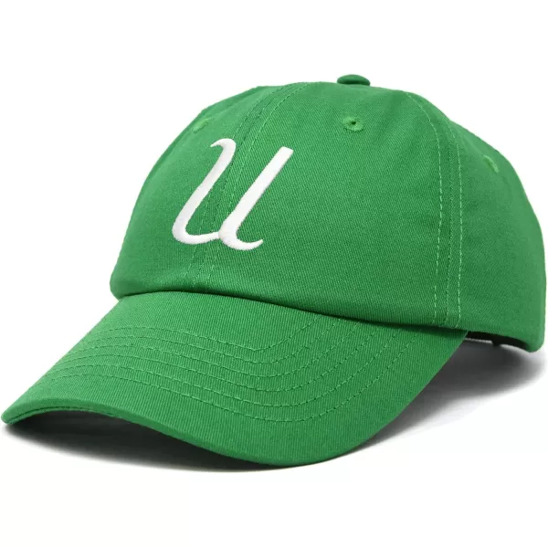 DALIX Initial Hat Letter U Womens Baseball Cap Monogram Cursive Embroider
