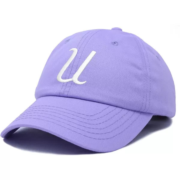 DALIX Initial Hat Letter U Womens Baseball Cap Monogram Cursive Embroider
