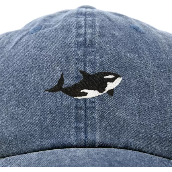 DALIX Killer Whale Hat Orca Marine Life Washed Cotton Baseball Cap