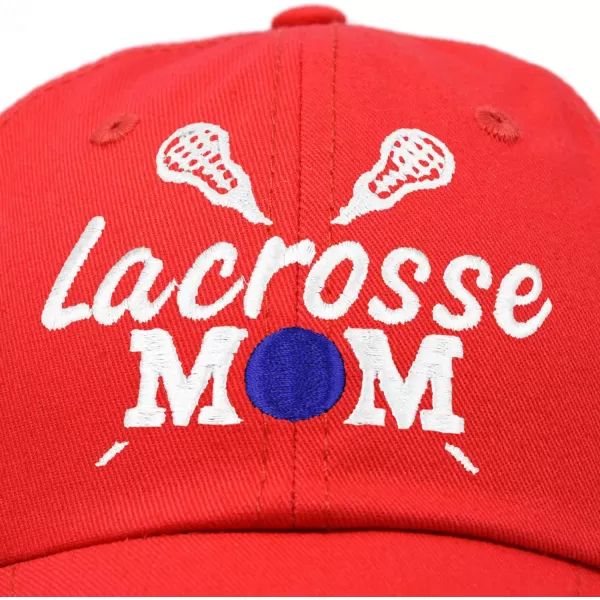 DALIX Lacrosse Mom Hat Women's Baseball Caps Unstructured Dad Hats