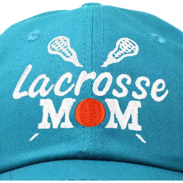 DALIX Lacrosse Mom Hat Women's Baseball Caps Unstructured Dad Hats