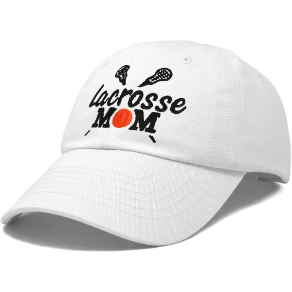 DALIX Lacrosse Mom Hat Women's Baseball Caps Unstructured Dad Hats