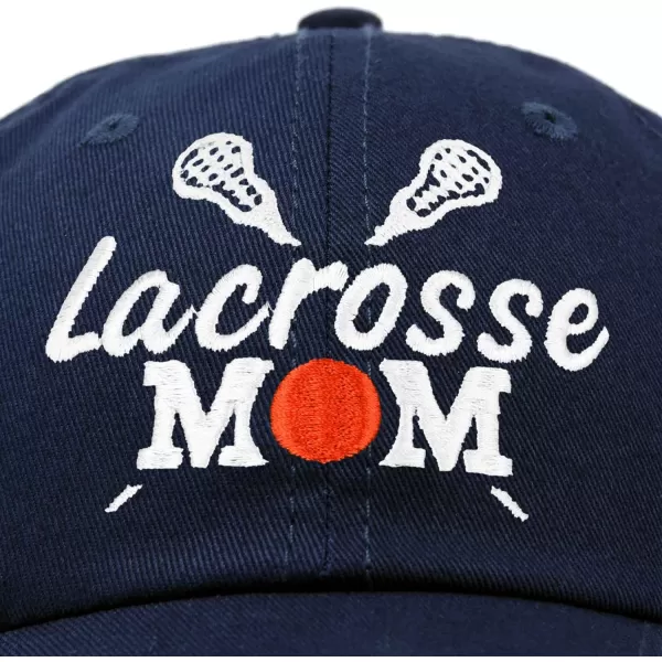 DALIX Lacrosse Mom Hat Women's Baseball Caps Unstructured Dad Hats