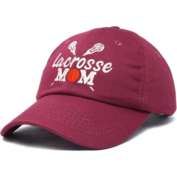 DALIX Lacrosse Mom Hat Women's Baseball Caps Unstructured Dad Hats