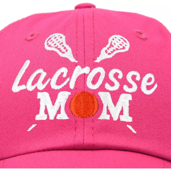 DALIX Lacrosse Mom Hat Women's Baseball Caps Unstructured Dad Hats