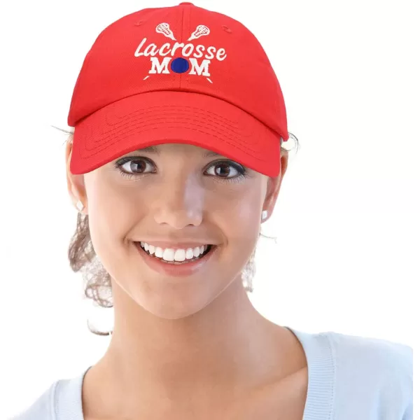DALIX Lacrosse Mom Hat Women's Baseball Caps Unstructured Dad Hats