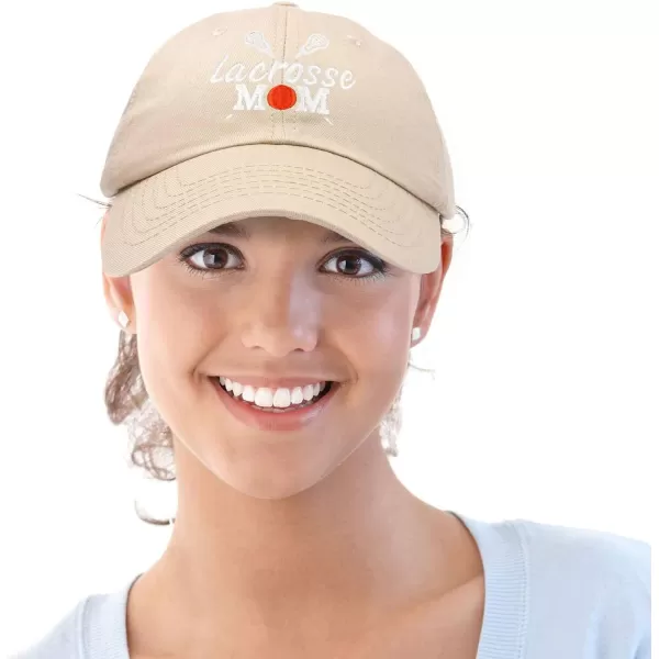 DALIX Lacrosse Mom Hat Women's Baseball Caps Unstructured Dad Hats