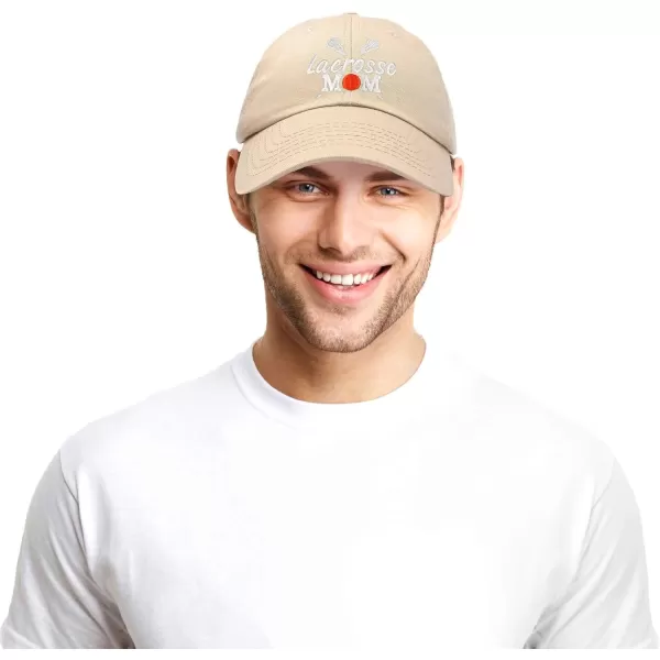 DALIX Lacrosse Mom Hat Women's Baseball Caps Unstructured Dad Hats