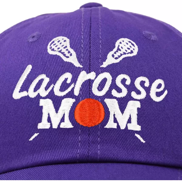 DALIX Lacrosse Mom Hat Women's Baseball Caps Unstructured Dad Hats