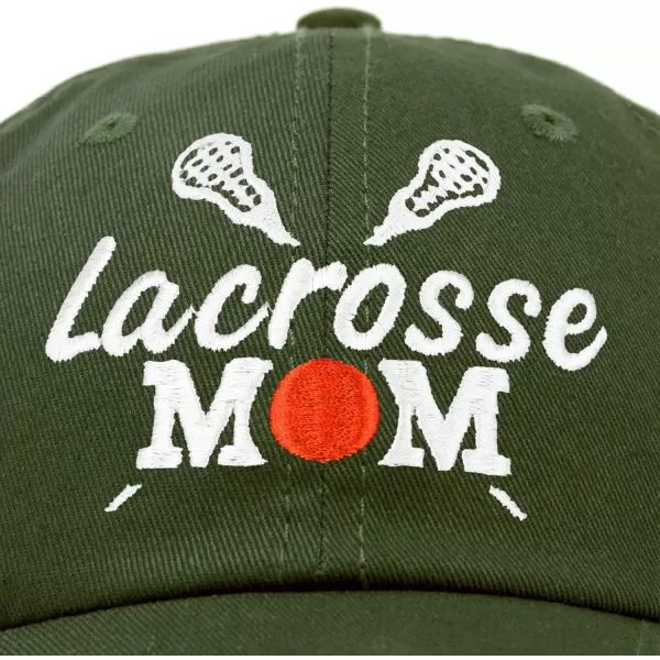 DALIX Lacrosse Mom Hat Women's Baseball Caps Unstructured Dad Hats