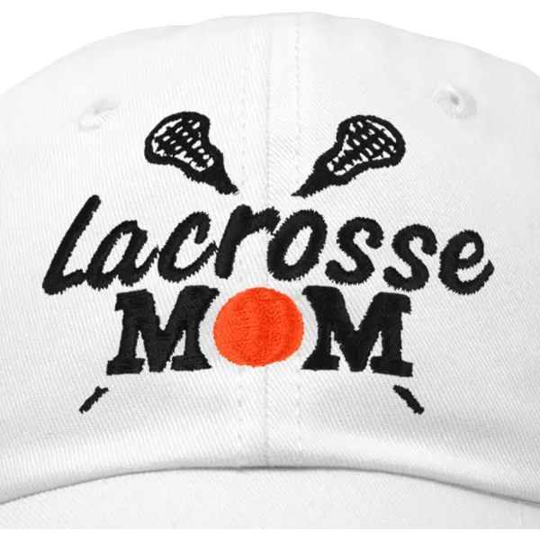 DALIX Lacrosse Mom Hat Women's Baseball Caps Unstructured Dad Hats