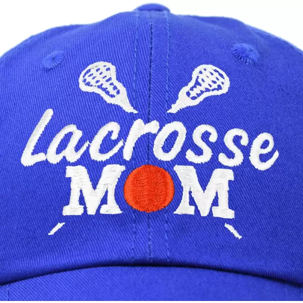 DALIX Lacrosse Mom Hat Women's Baseball Caps Unstructured Dad Hats