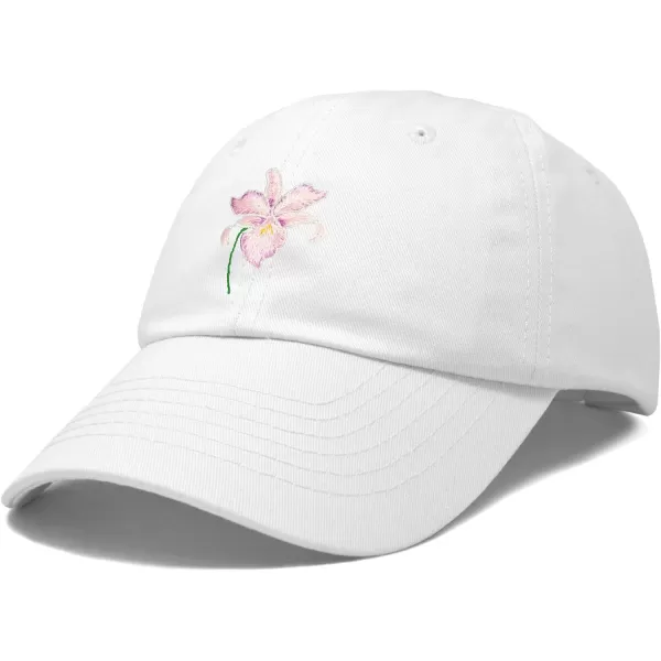 DALIX Orchid Hat Womens Floral Baseball Cap