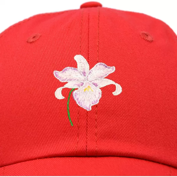 DALIX Orchid Hat Womens Floral Baseball Cap