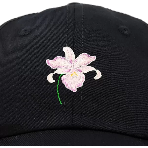DALIX Orchid Hat Womens Floral Baseball Cap