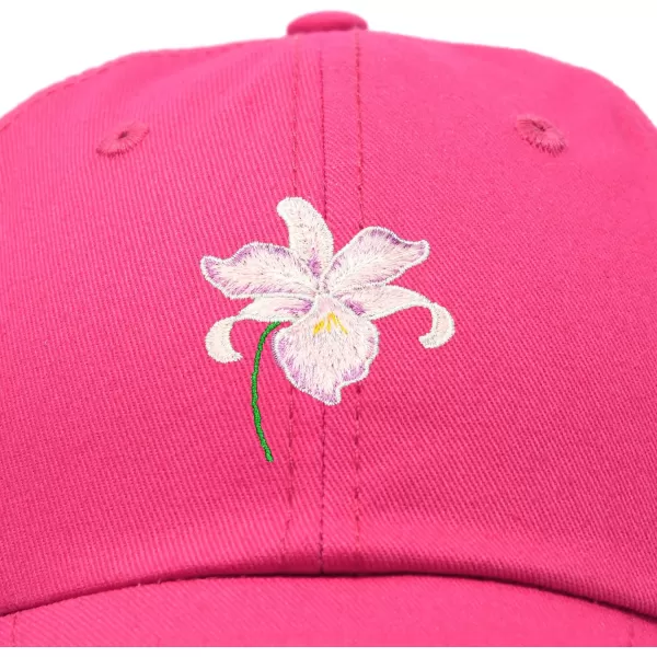 DALIX Orchid Hat Womens Floral Baseball Cap