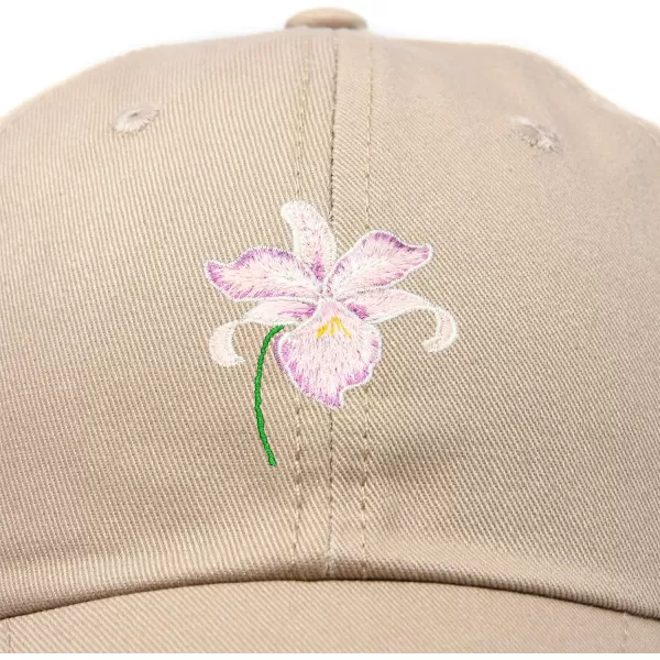 DALIX Orchid Hat Womens Floral Baseball Cap