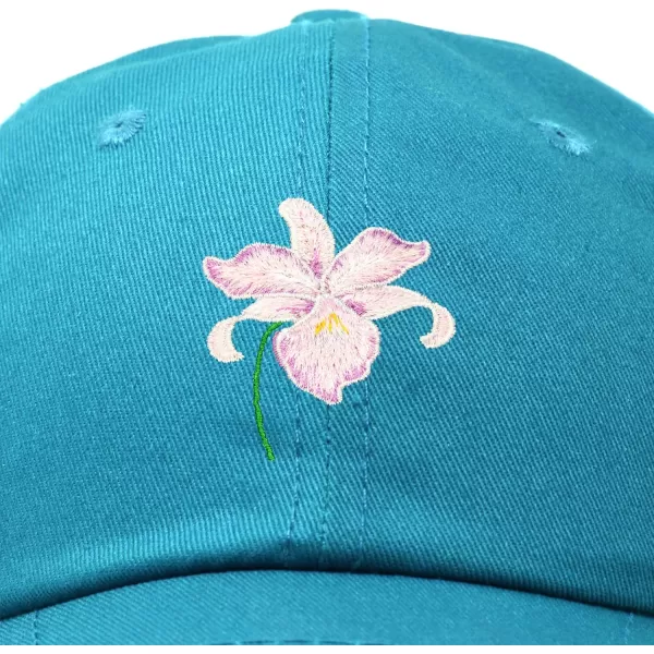DALIX Orchid Hat Womens Floral Baseball Cap