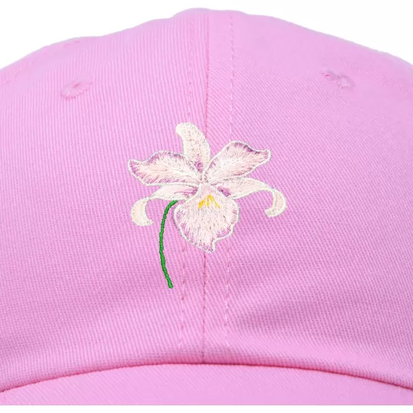DALIX Orchid Hat Womens Floral Baseball Cap