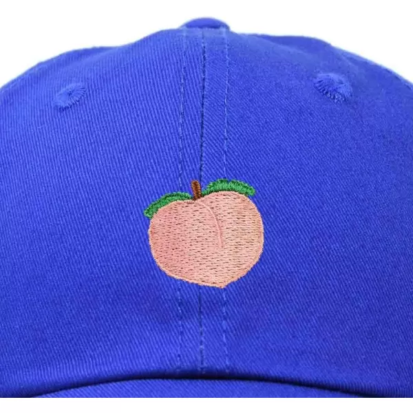 DALIX Peach Embroidered Dad Cap Cotton Baseball Hat Women