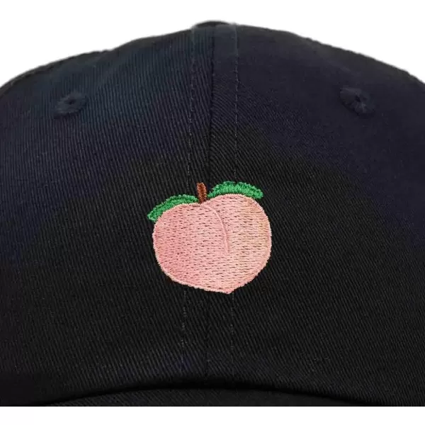 DALIX Peach Embroidered Dad Cap Cotton Baseball Hat Women