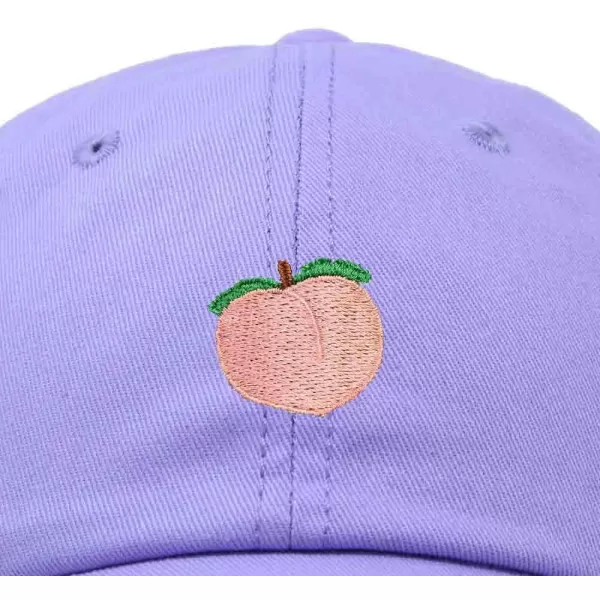 DALIX Peach Embroidered Dad Cap Cotton Baseball Hat Women