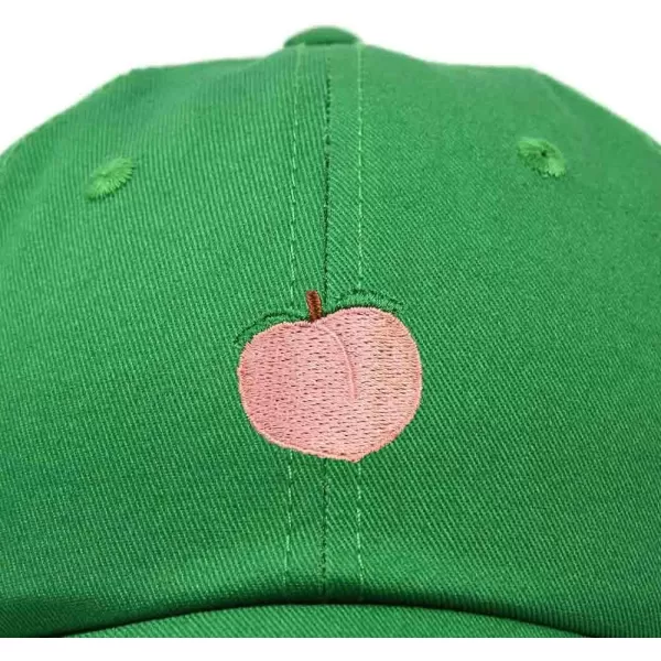 DALIX Peach Embroidered Dad Cap Cotton Baseball Hat Women