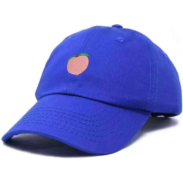 DALIX Peach Embroidered Dad Cap Cotton Baseball Hat Women