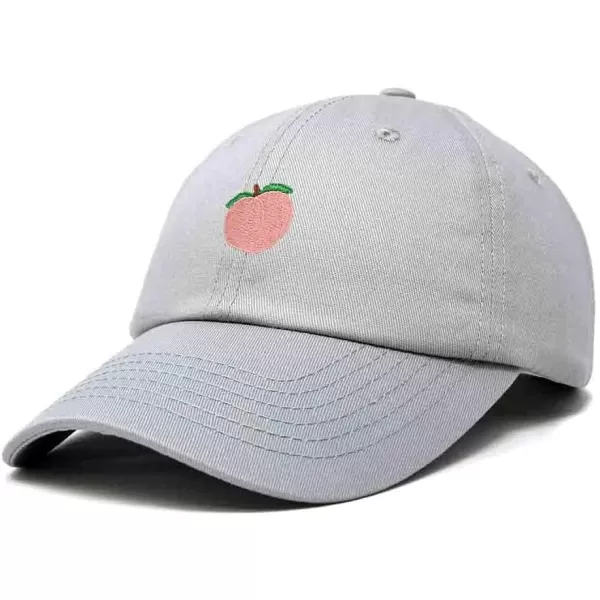 DALIX Peach Embroidered Dad Cap Cotton Baseball Hat Women