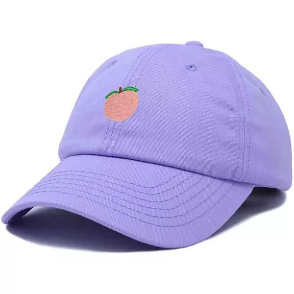 DALIX Peach Embroidered Dad Cap Cotton Baseball Hat Women