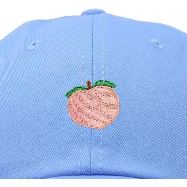 DALIX Peach Embroidered Dad Cap Cotton Baseball Hat Women