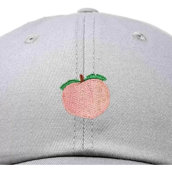DALIX Peach Embroidered Dad Cap Cotton Baseball Hat Women