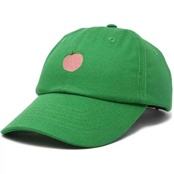 DALIX Peach Embroidered Dad Cap Cotton Baseball Hat Women