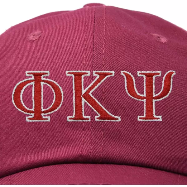 DALIX Phi Kappa Psi Greek Letters Ball Cap Embroidered Hat