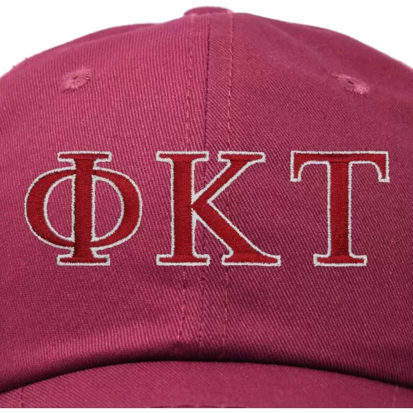 DALIX Phi Kappa Tau Greek Letters Ball Cap Embroidered Hat