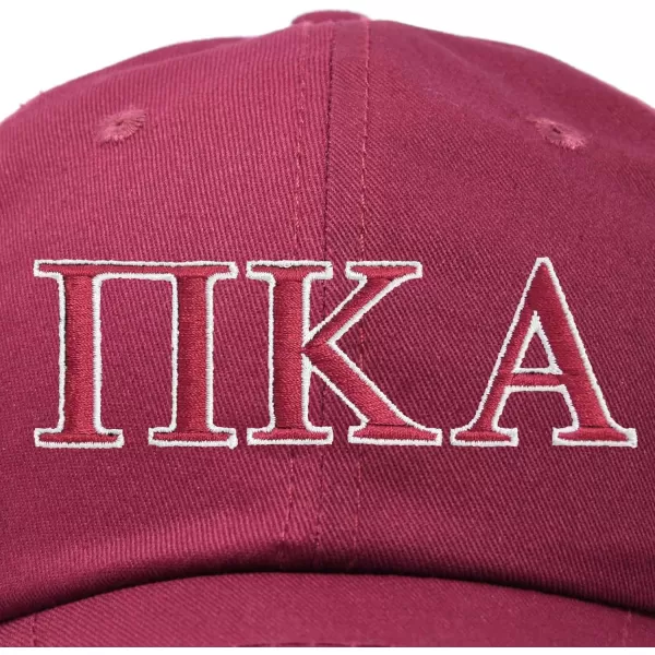DALIX Pi Kappa Alpha Greek Letters Ball Cap Embroidered Hat