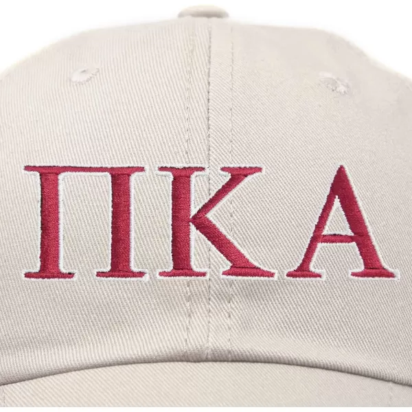DALIX Pi Kappa Alpha Greek Letters Ball Cap Embroidered Hat